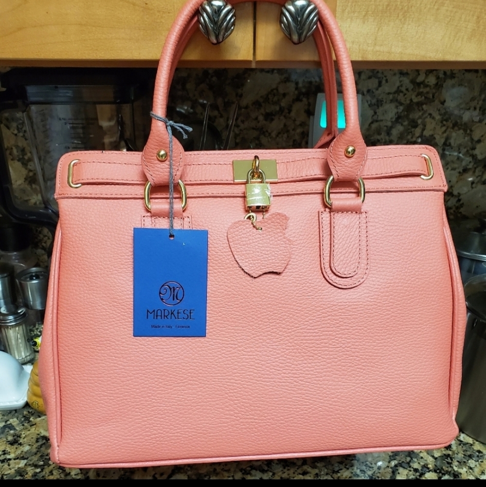 Markese Maya Leather Satchel NWT